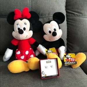 Mickey Mouse & Earrings Set